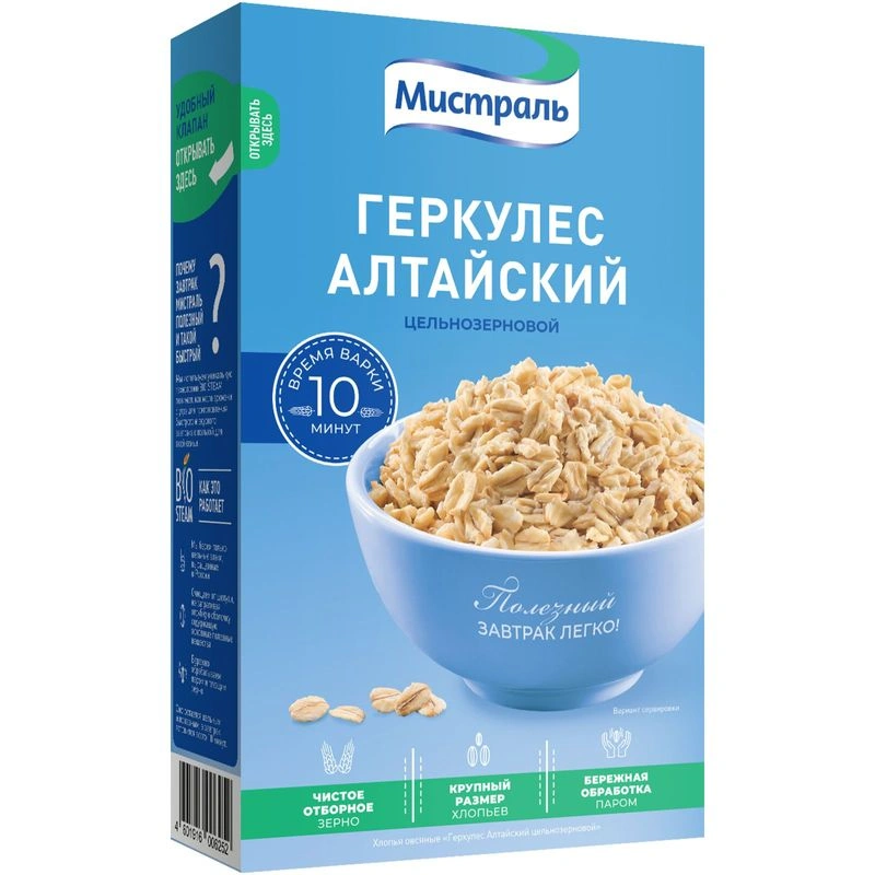 ХЛОПЬЯ ГЕРКУЛЕС АЛТАЙСКИЙ МИСТРАЛЬ 400ГР