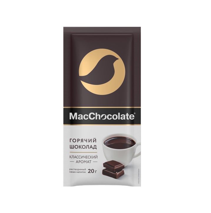 ГОРЯЧИЙ ШОКОЛАД MACCHOCOLATE РАСТВОР 20ГХ10ШТ ОПТ