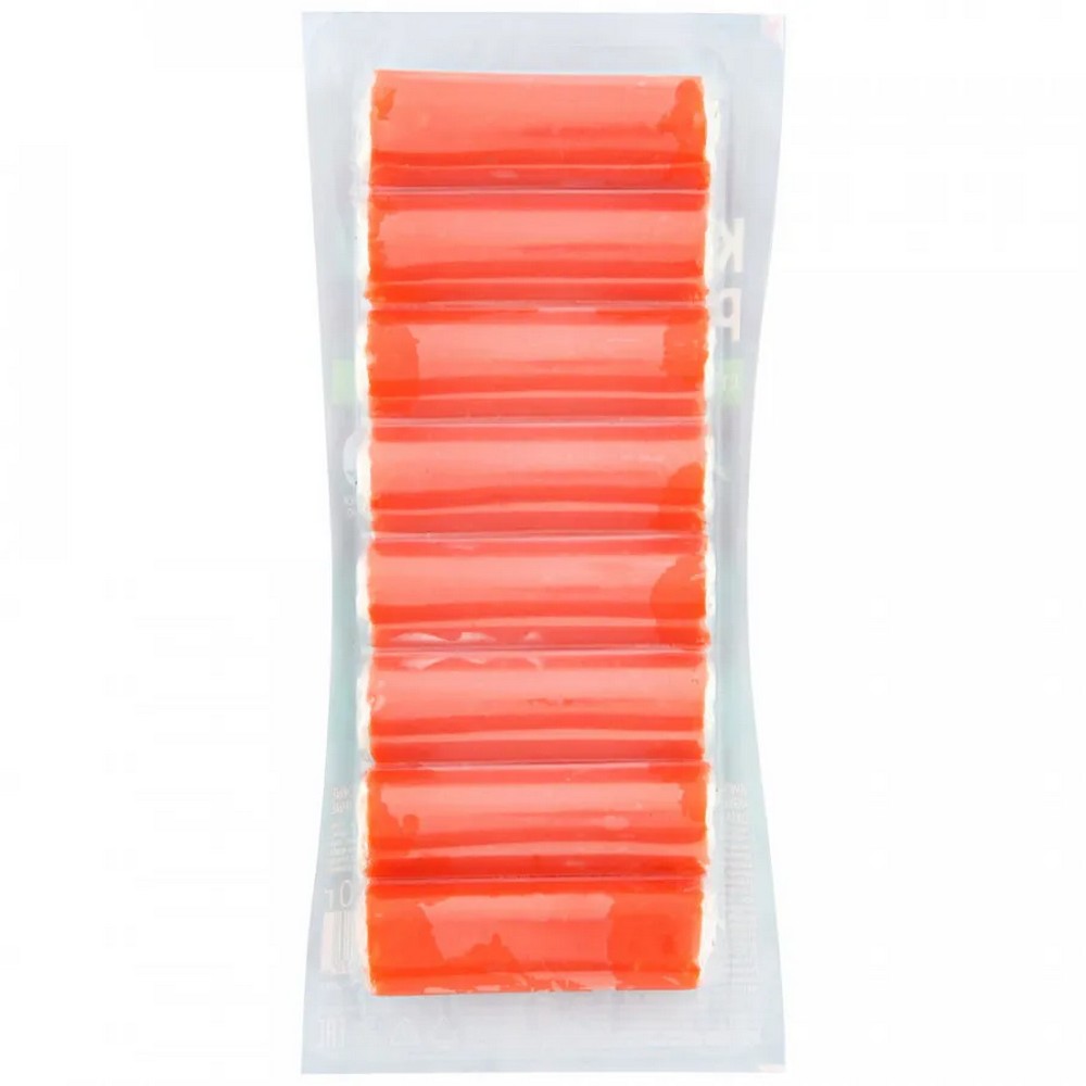 ПАЛОЧКА КРАБОВАЯ РУССКОЕ МОРЕ "КРАБ-РОЛЛ" С СЫРОМ И ЗЕЛЕНЬЮ ПАСТ.ОХЛ. 50Г