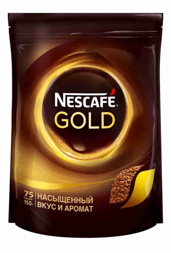 КОФЕ НЕСКАФЕ ГОЛД РАСТВОРИМЫЙ 75ГР ПАК