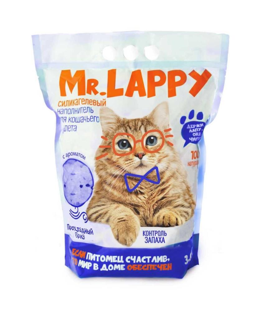 НАПОЛНИТЕЛЬ СИЛИКАГЕЛЕВЫЙ MR.LAPPY ПРОХЛАДНЫЙ БРИЗ 3,8 Л.