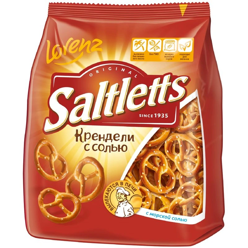 КРЕНДЕЛЬ С СОЛЬЮ SALTLETTS ЛОРЕНЦ 150ГР
