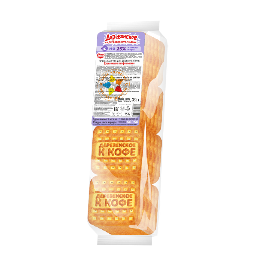 ПЕЧЕНЬЕ СЛАДКАЯ СЛОБОДА ДЕРЕВЕНСКОЕ К КОФЕ ПЫШНОЕ 335ГР