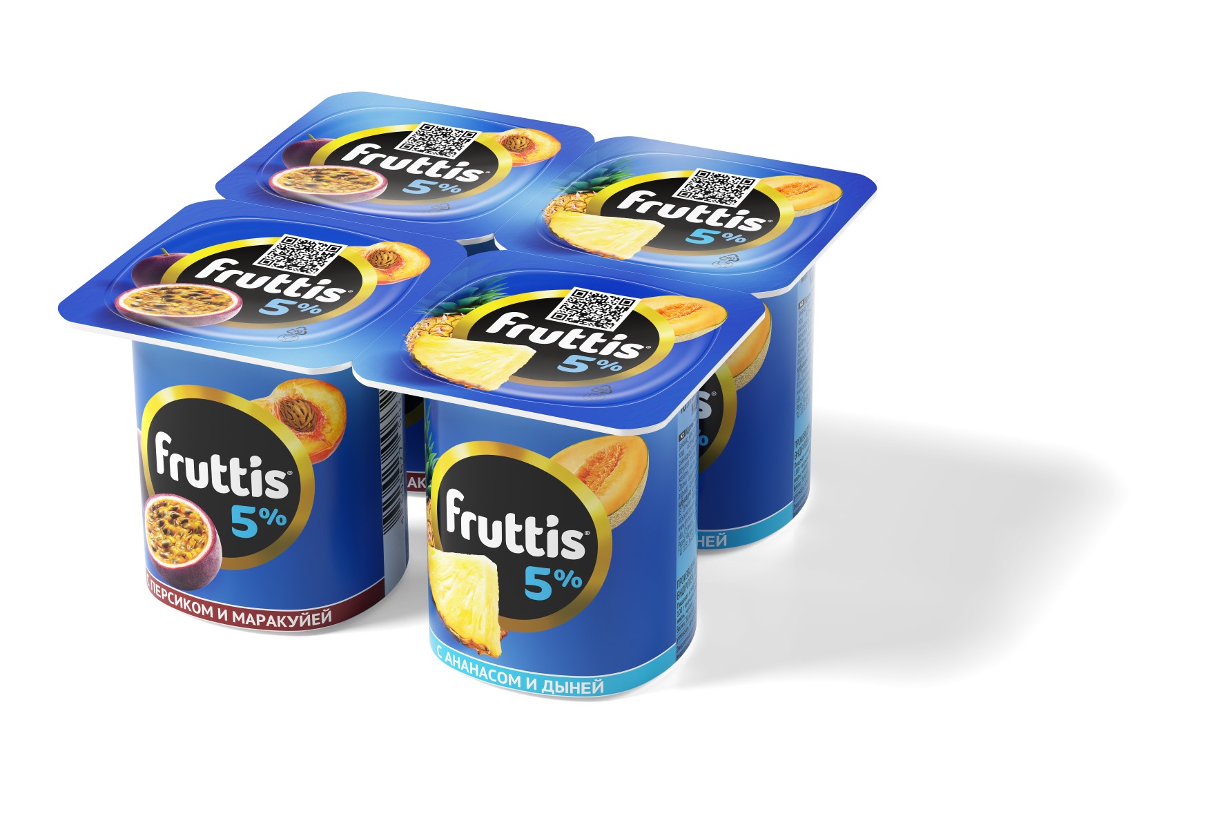 БЗМЖ ЙОГУРТ ФРУТТИС СЛИВ.ЛАКОМ ПЕР/МАР/АН/ДЫН 5% 115ГР