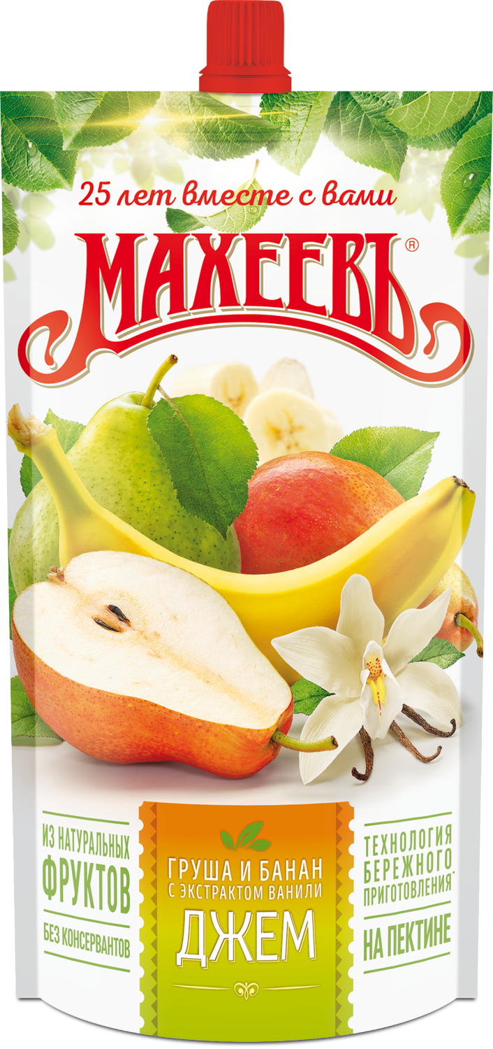 ДЖЕМ МАХЕЕВ ГРУША БАНАН ВАНИЛЬ 300ГР ДПДЗ