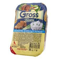 ГРЕНКИ GROSS СМЕТАНА/ ЛУКА 90Г