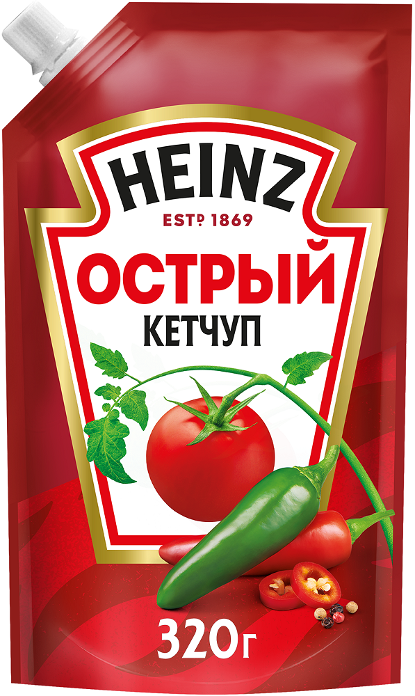 КЕТЧУП ХАЙНЦ ОСТРЫЙ 320ГР Д/П