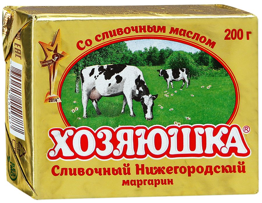 МАРГАРИН ХОЗЯЮШКА СЛИВОЧНЫЙ 60% 200ГР