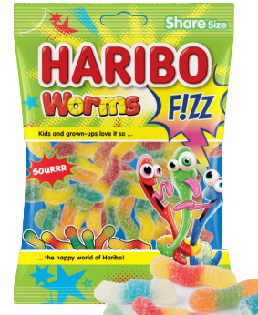 МАРМЕЛАД ЖЕВ. ХАРИБО ЧЕРВЯЧКИ КИСЛЫЕ 70ГР