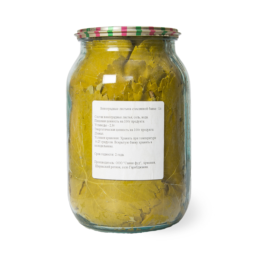 ЛИСТЬЯ ВИНОГРАДА 1Л СТ/БАНКА (П)