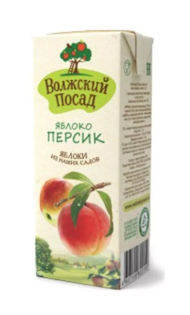 НЕКТАР ВОЛЖСКИЙ ПОСАД 0,2Л ЯБЛОКО/ПЕРСИК