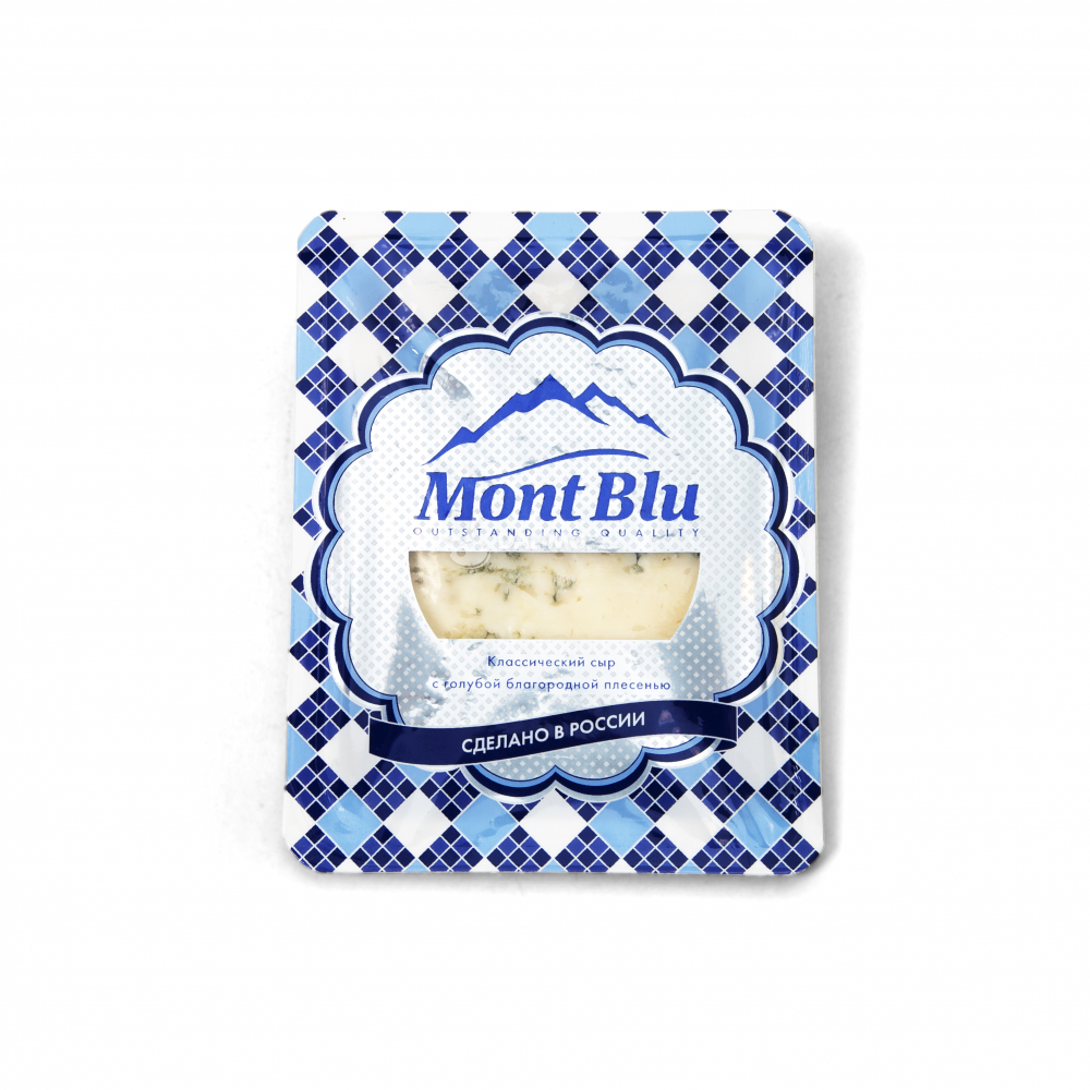 БЗМЖ СЫР MONT BLU С ГОЛУБОЙ БЛАГ ПЛЕСЕНЬЮ 50% 100ГР