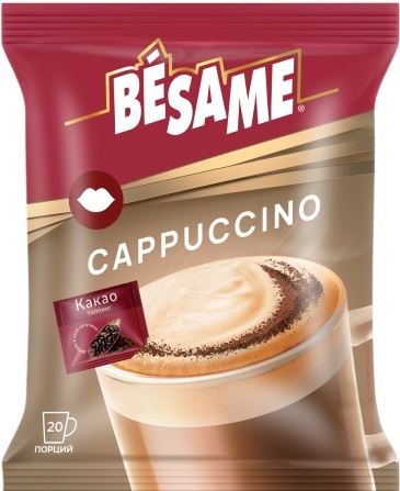 НАПИТОК КОФЕЙНЫЙ РАСТВОРИМЫЙ КАПУЧИНО BESAME С КАКАО-ПОСЫПКОЙ 24Г