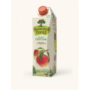 НЕКТАР ВОЛЖСКИЙ ПОСАД 1Л ЯБЛОКО/ПЕРСИК