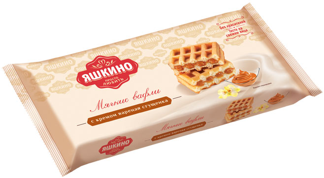 ВАФЛИ МЯГКИЕ С ВАР СГУЩЕНКОЙ 120ГР
