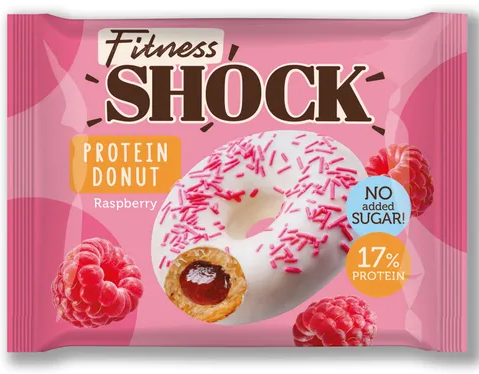 ДОНАТ ФИТНЕСШОК С МАЛИНОВОЙ НАЧИНКОЙ 70ГР