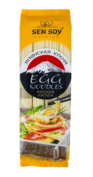 ЛАПША ЯИЧНАЯ EGG NOODLES СЭНСОЙ 300ГР