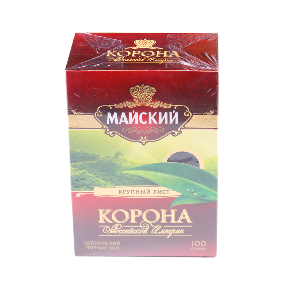 ЧАЙ МАЙСКИЙ КОРОНА РОССИЙСКОЙ ИМПЕРИИ ЧЕРНЫЙ 100ГР