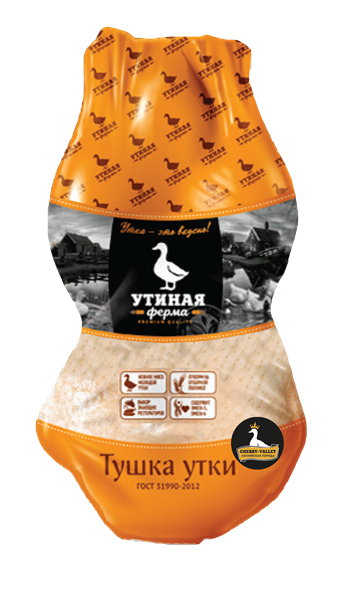 ТУШКА УТКИ ПОТРОШЕНАЯ 1 СОРТ ЗАМ РУССКОЕ ПОЛЕ /ВЕС