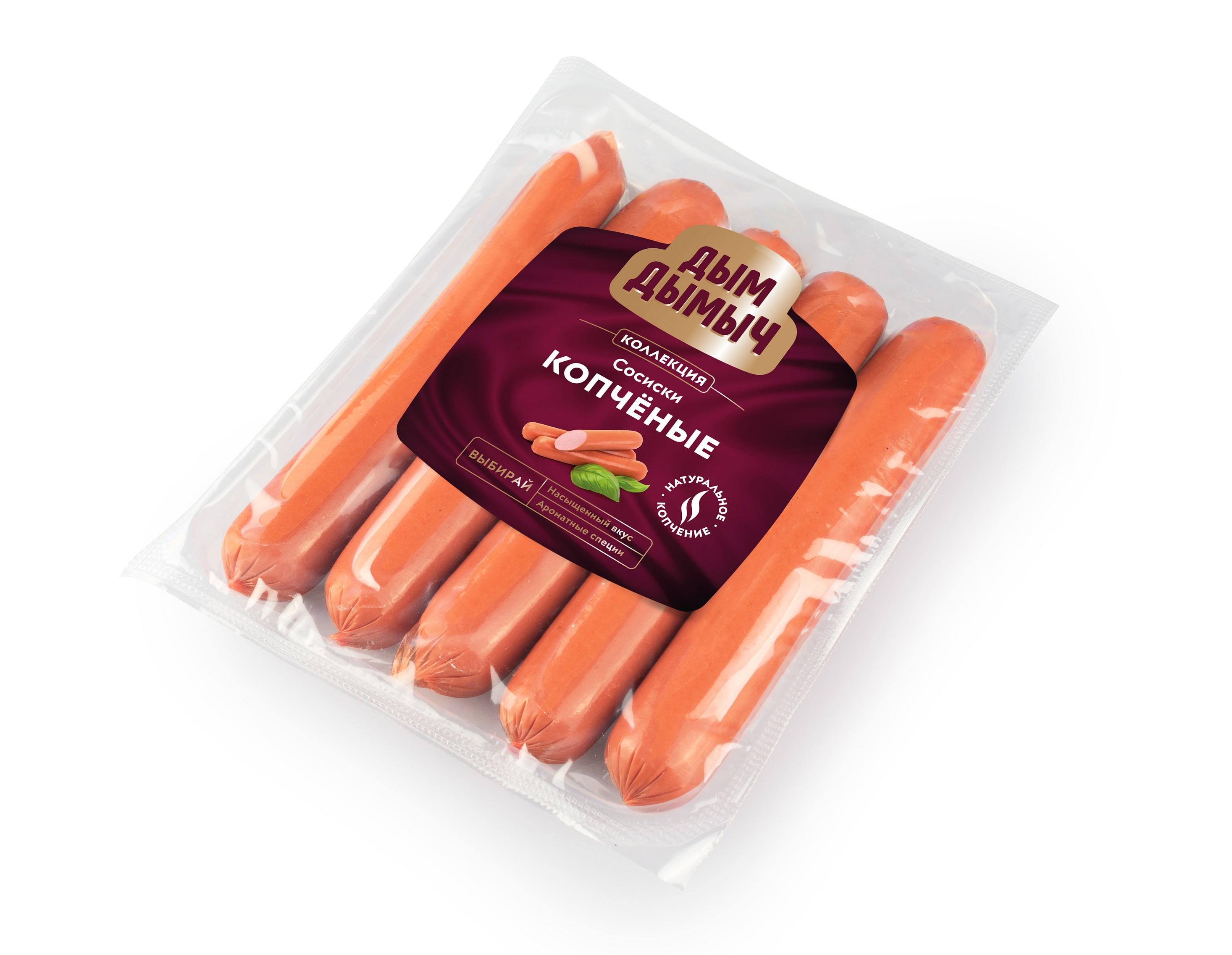 СОСИСКИ ДЫМ ДЫМЫЧ КОПЧЕНЫЕ 380ГР