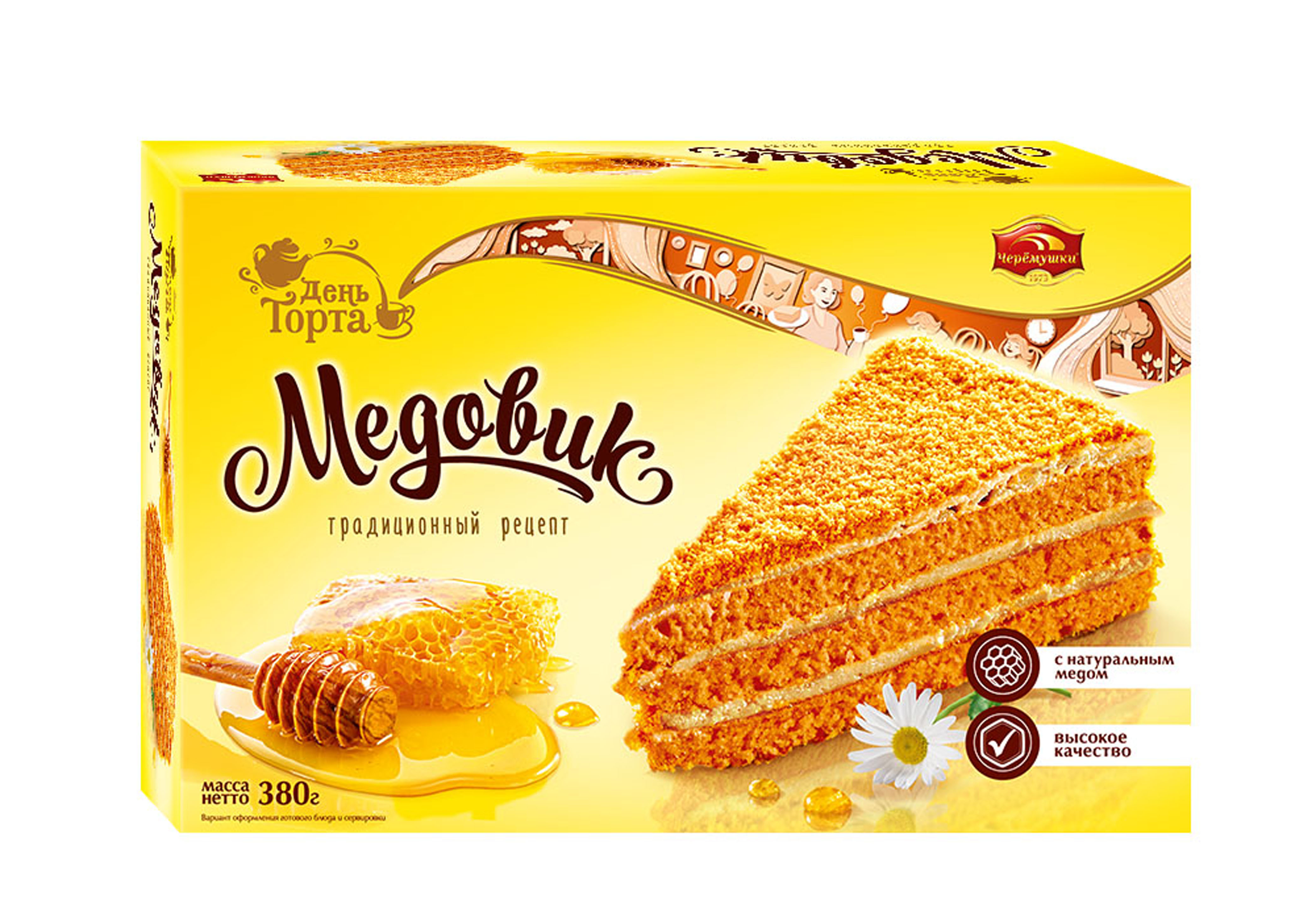 ТОРТ ЧЕРЁМУШКИ МЕДОВИК 380ГР ТОРТ ЧЕРЁМУШКИ МЕДОВИК 380ГР