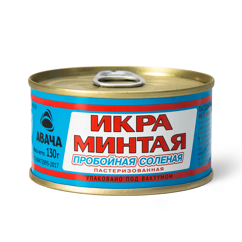 ИКРА МИНТАЯ ПРОБОЙНАЯ 130ГР Ж/Б