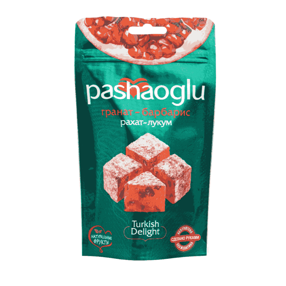 РАХАТ-ЛУКУМ PASHAOGLU ГРАНАТ-БАРБАРИС 150 ГР