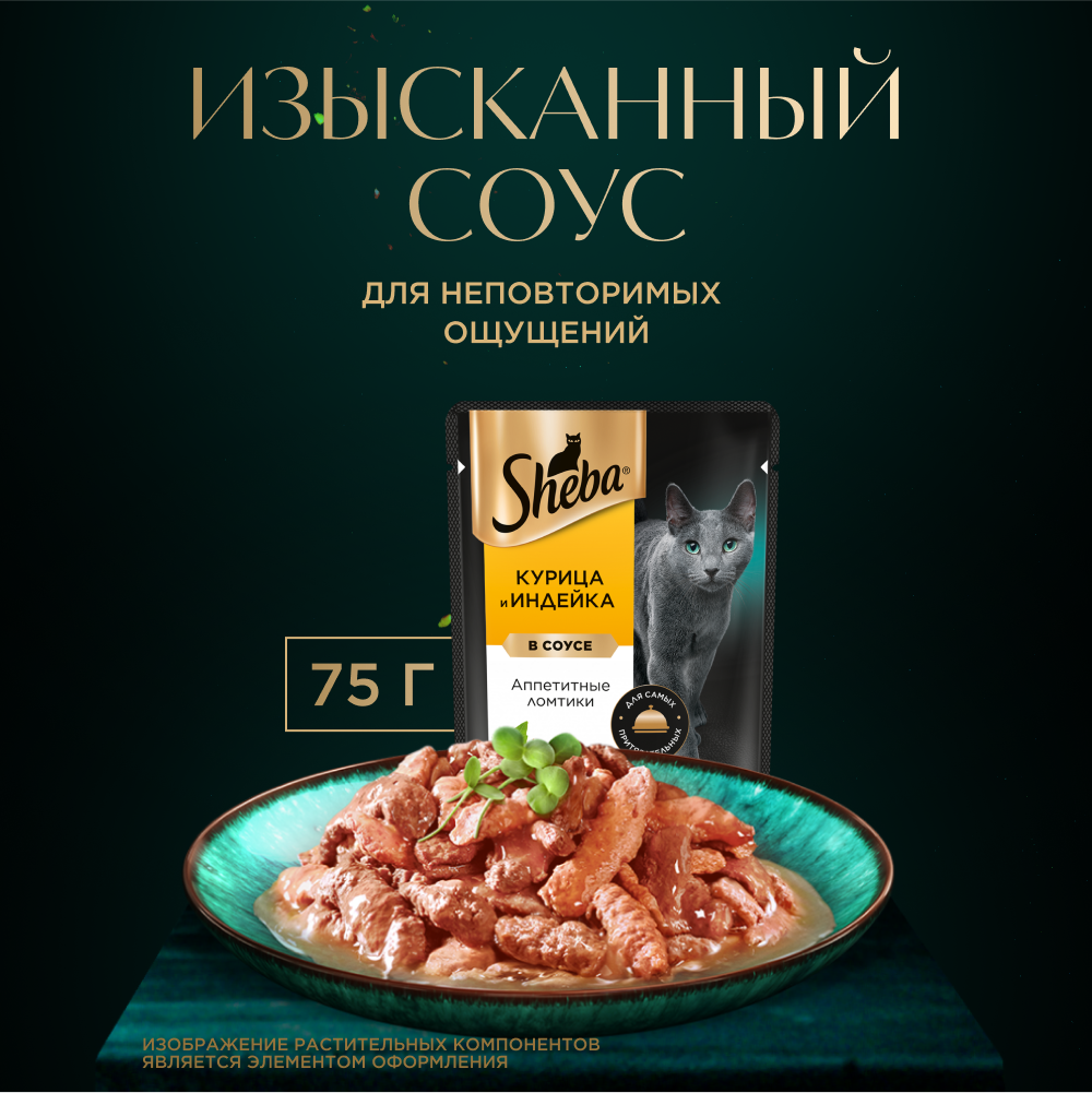 КОРМ ШЕБА ПЛЕЖЕР КУРИЦА/ИНДЕЙКА ПАУЧ 75ГР