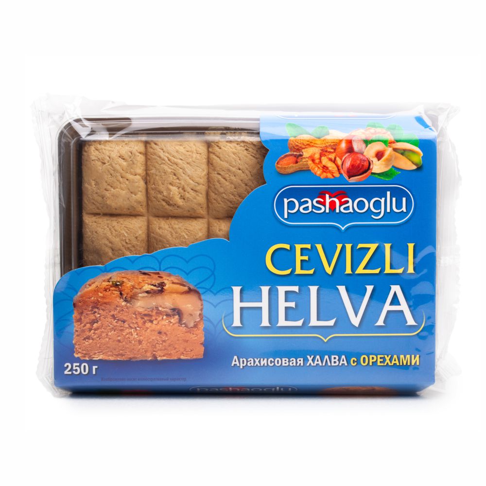 ХАЛВА PASHAOGLU АРАХИСОВАЯ С ОРЕХАМИ 250 Г