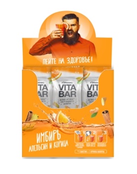 ВИТА БАР СОГРЕВАЮЩИЙ НАПИТОК ИМБИРЬ/АПЕЛЬСИН/КОРИЦА 25МЛ