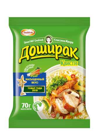 ЛАПША ДОШИРАК КВИСТИ КУРИЦА 70ГР
