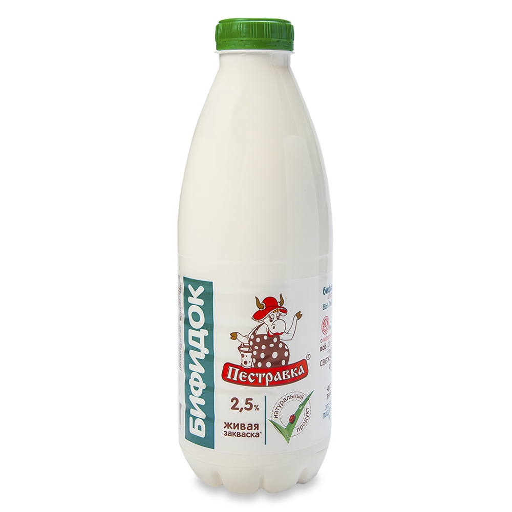 БЗМЖ БИФИДОК ПЕСТРАВКА 2,5% 930ГР ПЭТ