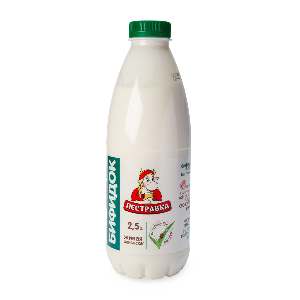БЗМЖ БИФИДОК ПЕСТРАВКА 2,5% 930ГР ПЭТ