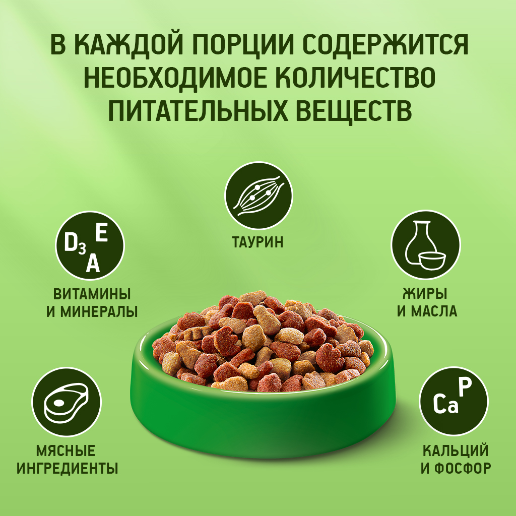 КОРМ КИТЕКЭТ МЯСНОЙ ПИР ПАК 350ГР