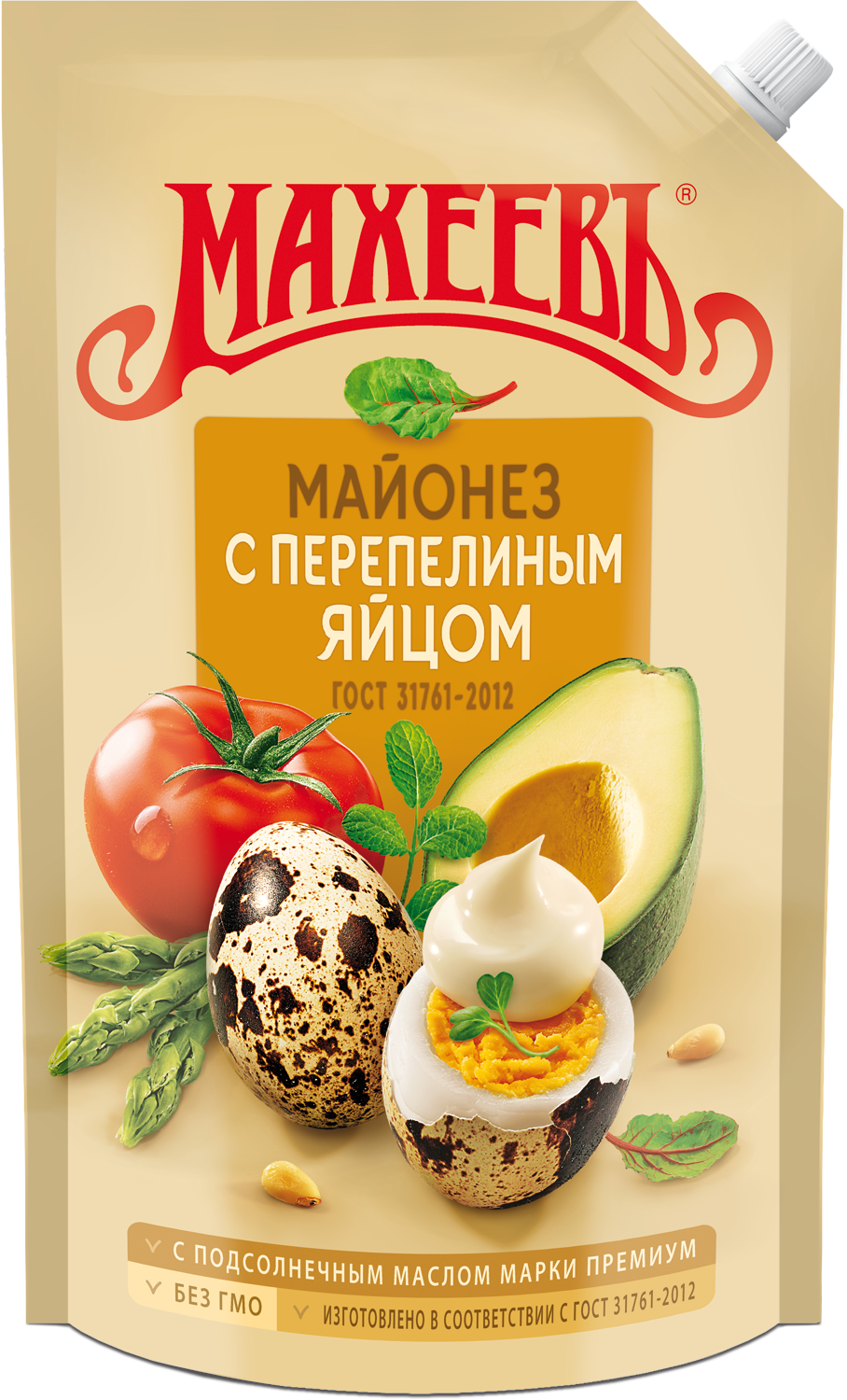 МАЙОНЕЗ МАХЕЕВЪ С ПЕРЕПЕЛ ЯЙЦОМ 800ГР ДОЙ-ПАК