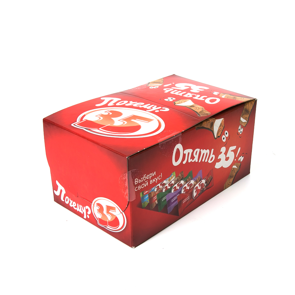 КОНФЕТЫ МХ "35" СО СКУСОМ ШОКОЛАДА ШОУ-БОКС 20ГР/25