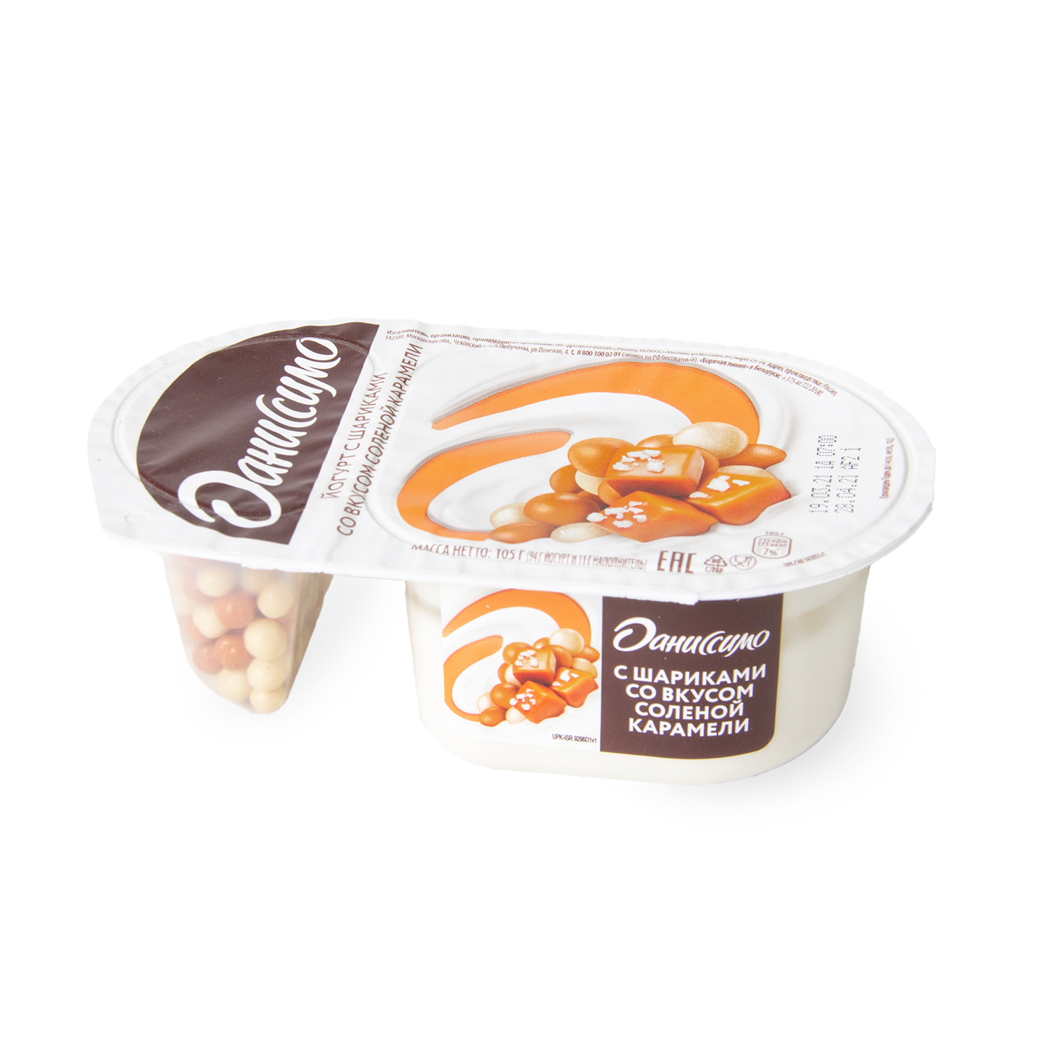 БЗМЖ ЙОГУРТ ДАНИССИМО ФАНТАЗИЯ 6,9% ШАР/ВИШНЯ/ФИНИК 105Г