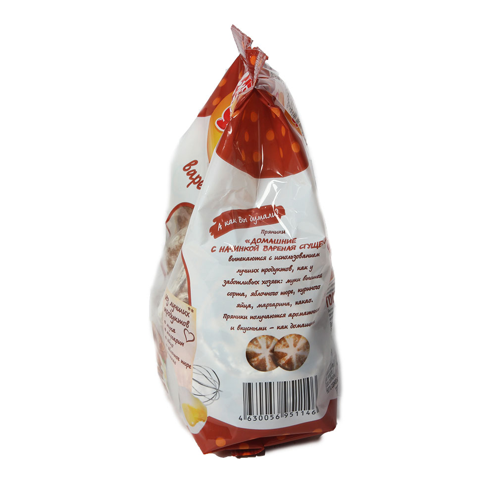 ПРЯНИКИ СС ДОМАШНИЕ С НАЧИНКОЙ ВАРЕНАЯ СГУЩЕНКА 300ГР