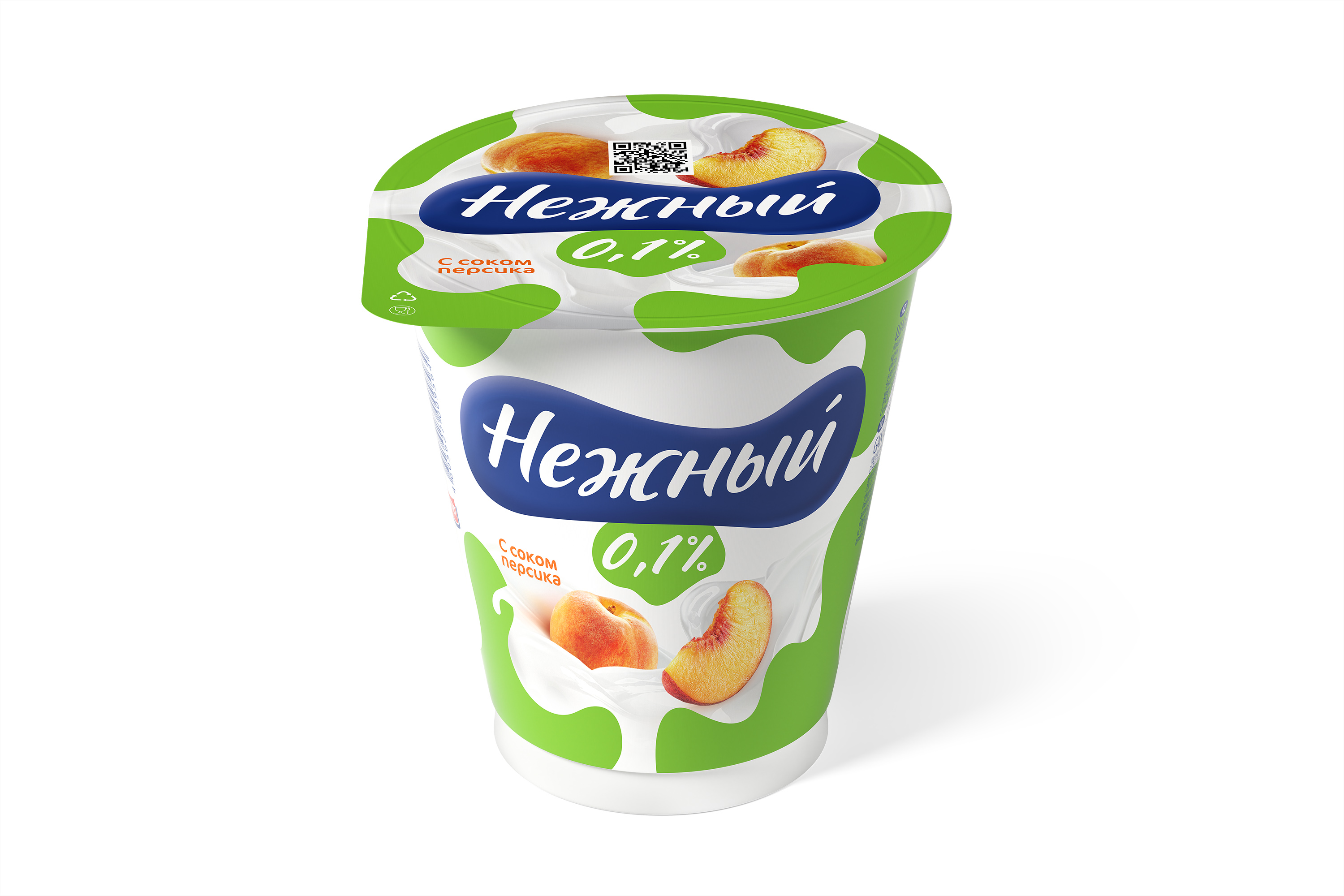 ЙОГУРТ НЕЖНЫЙ ЛЕГКИЙ С СОКОМ 0,1% ПЕРСИК 320ГР