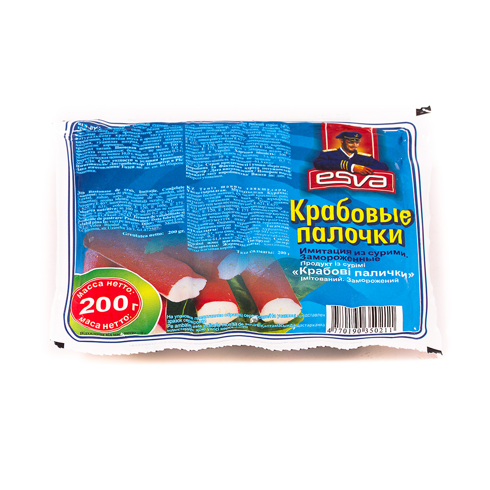КРАБОВЫЕ ПАЛОЧКИ ЭСВА 200ГР