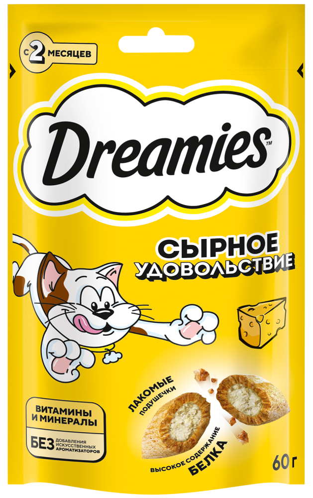 ЛАКОМСТВО ДЛЯ КОШ ДРИМИС С ДОБАВЛЕНИЕМ СЫРА 60ГР