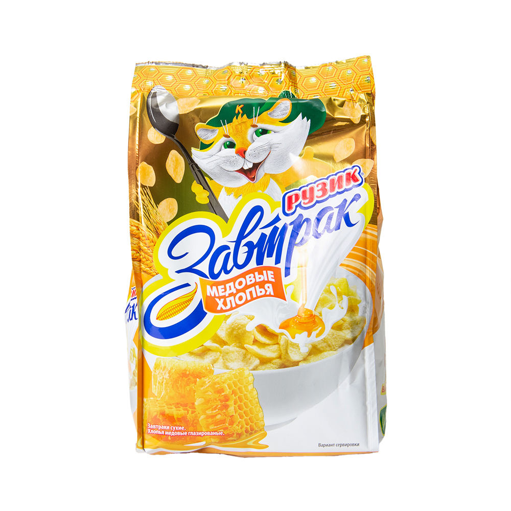ХЛОПЬЯ МЕДОВЫЕ РУЗИК С ВИТАМИНАМИ И ЖЕЛЕЗОМ 250ГР