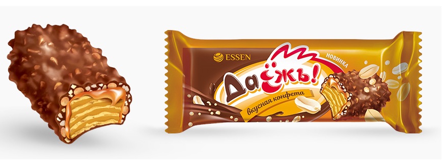 КОНФЕТЫ ДАЁЖЬ КАРАМЕЛЬ/АРАХИС/КРИСПИ /ВЕС