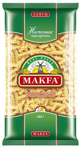 МАКАРОНЫ МАКФА СПИРАЛИ 400ГР