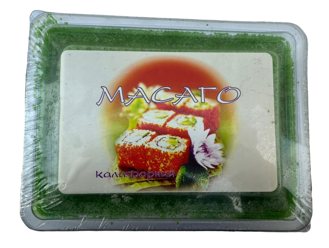 ИКРА МАСАГО ИЗ СЕЛЬДИ ЗЕЛЕНАЯ 500ГР