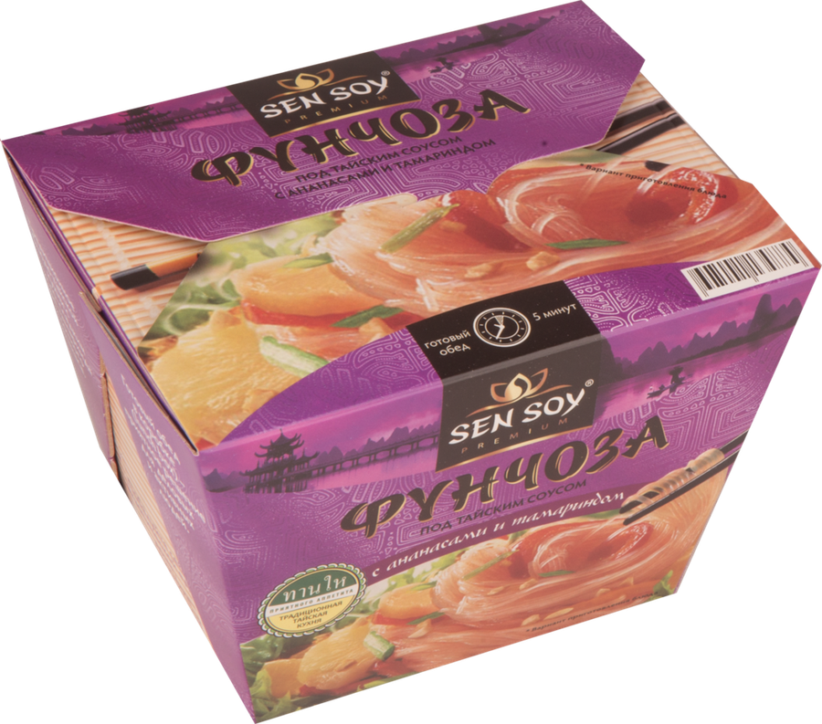 ФУНЧОЗА ПОД ТАЙСКИМ СОУСОМ С АНАНАСОМ И ТАМАРИНДОМ СЕН СОЙ 125Г ФУНЧОЗА ПОД ТАЙСКИМ СОУСОМ С АНАНАСОМ И ТАМАРИНДОМ СЕН СОЙ 125Г