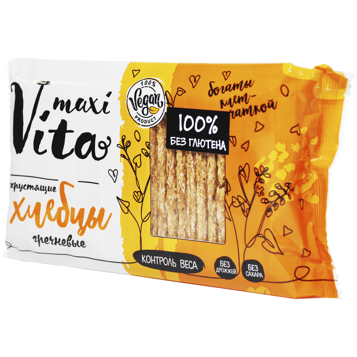 ХЛЕБЦЫ ГРЕЧНЕВЫЕ ХРУСТЯЩИЕ MAXIVITA 150Г.