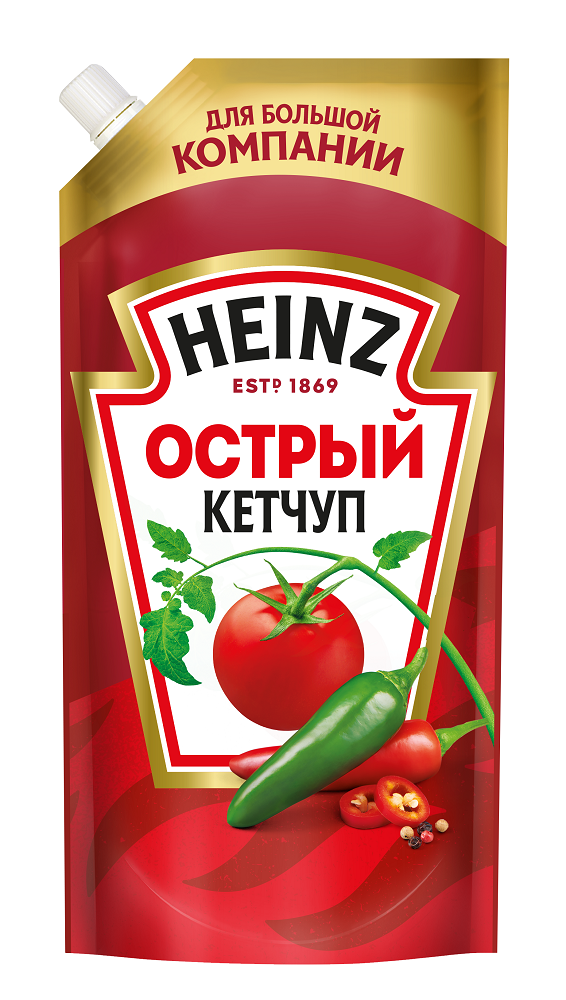 КЕТЧУП ХАЙНЦ ОСТРЫЙ Д/П 550 ГР