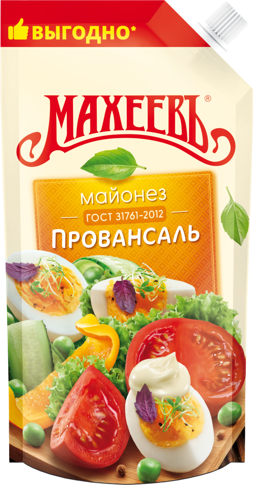 МАЙОНЕЗ МАХЕЕВ КЛАССИЧЕСКИЙ 50.5% Д/П 200МЛ