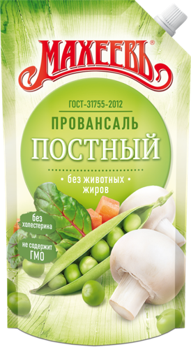 СОУС МАХЕЕВ МАЙОНЕЗНЫЙ ПОСТНЫЙ ПРОВАНСАЛЬ 30% 400МЛ